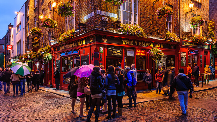 Pub Temple Bar in Dublin